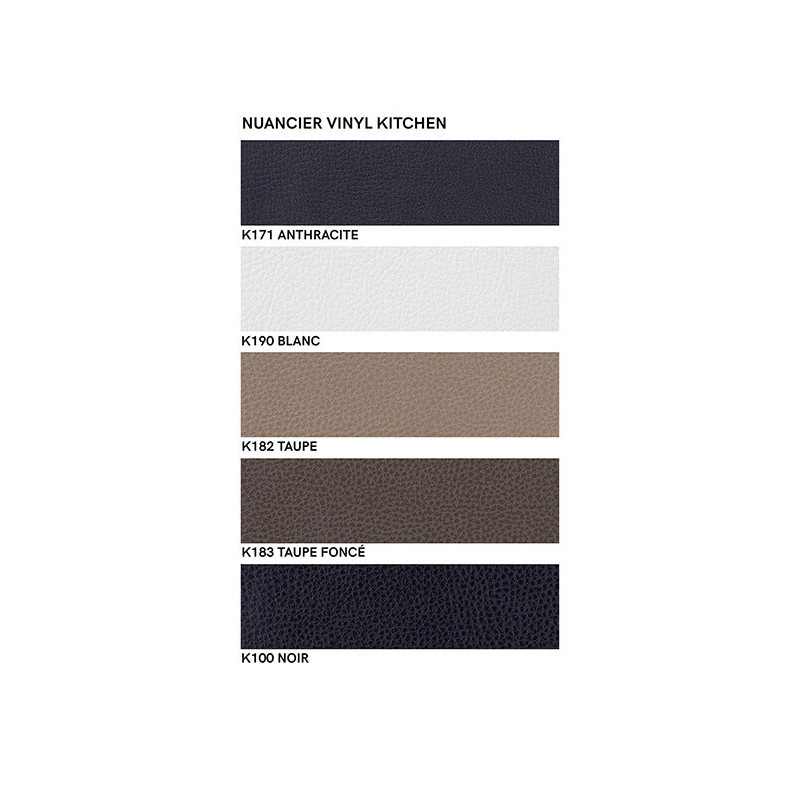 Tabouret Snack Vintage en Métal et Similicuir LAGO - Le Chaisier