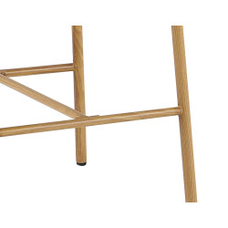 CHAISE D'ÎLOT SCANDINAVE TISSU ET BOIS COCO