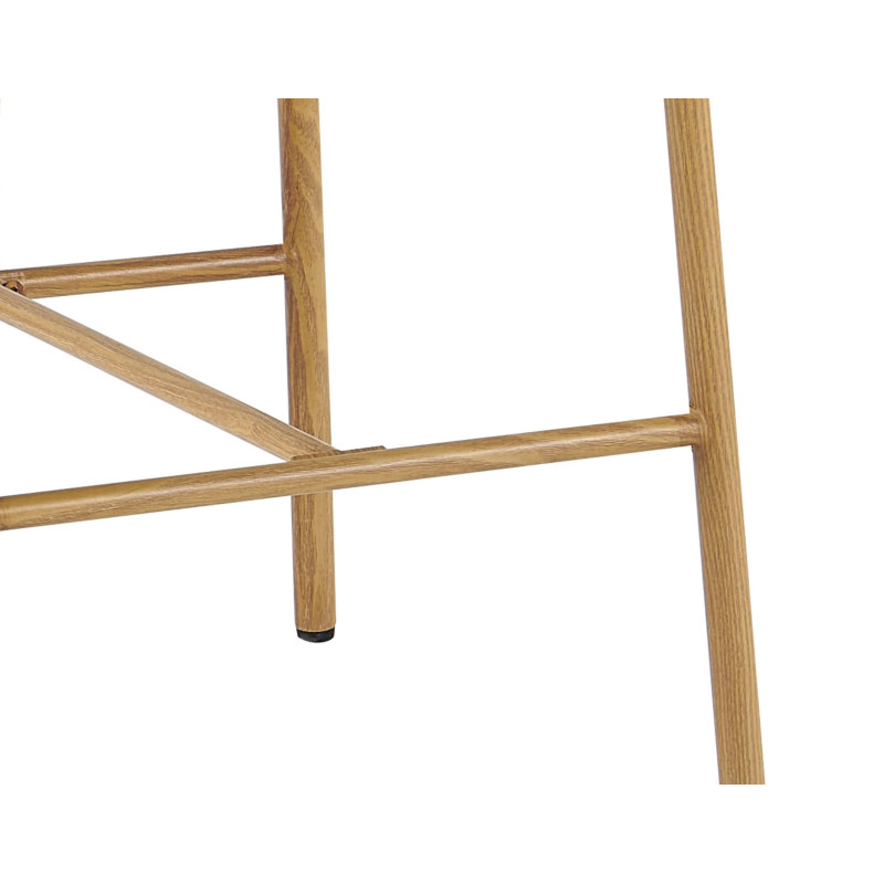 CHAISE D'ÎLOT SCANDINAVE TISSU ET BOIS COCO