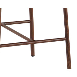 CHAISE D'ÎLOT SCANDINAVE TISSU ET BOIS COCO