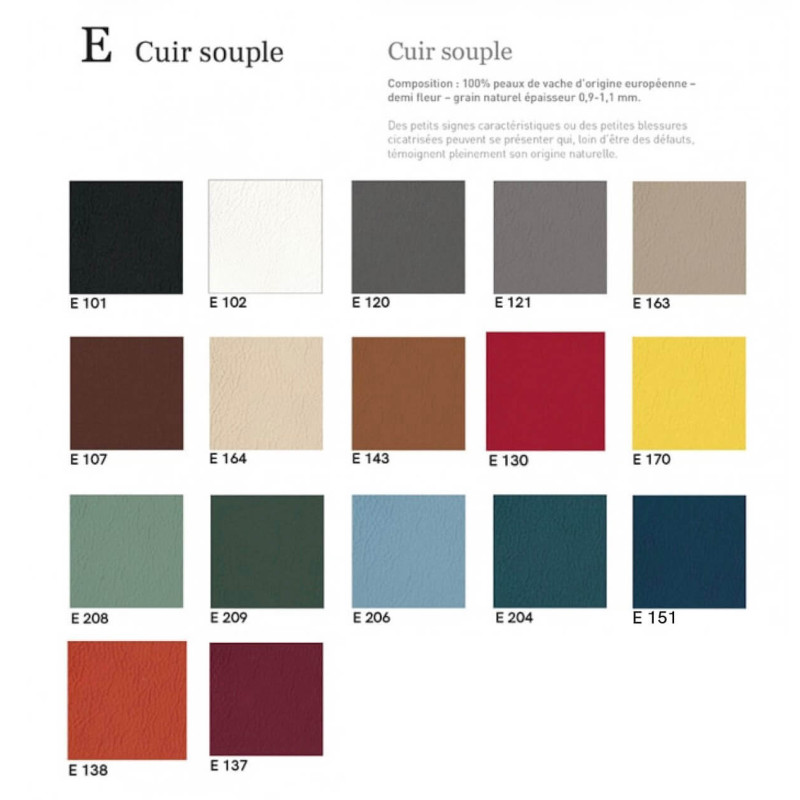 CHAISE ITALIENNE EN CUIR CONTEMPORAINE BÉA - Le Chaisier