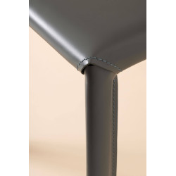 Chaise en Cuir Contemporaine PAOLA - Le Chaisier