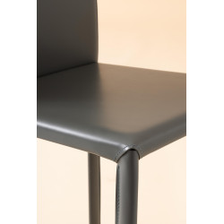 Chaise en Cuir Contemporaine PAOLA - Le Chaisier