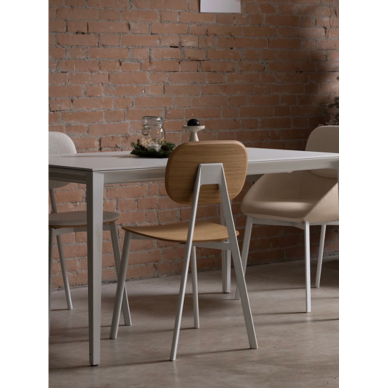 Chaise Contemporaine en Bois et Métal TATA 1 - Le Chaisier