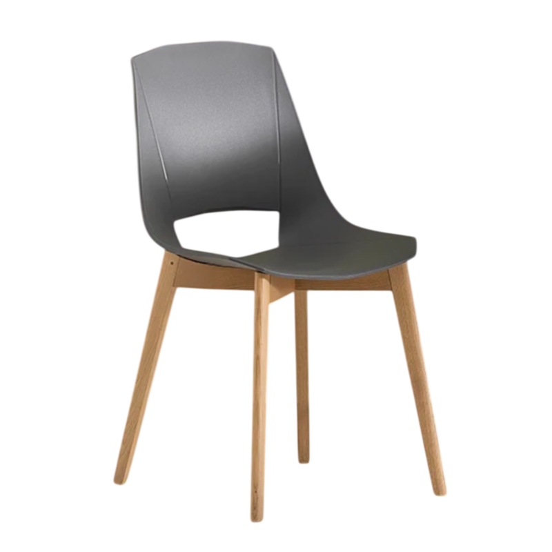 CHAISE SCANDINAVE EVA 5 EN CHÊNE ET POLYPROPYLÈNE