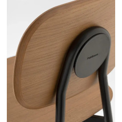 TABOURET CONTEMPORAIN EN BOIS ET MÉTAL TATA YOUNG BOIS