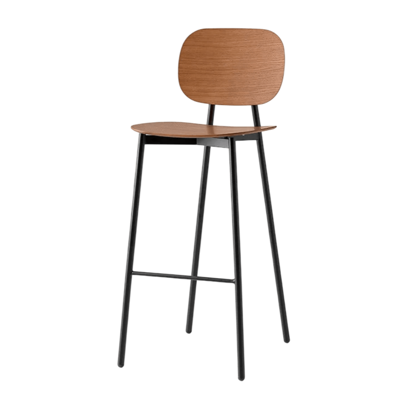 TABOURET CONTEMPORAIN EN BOIS ET MÉTAL TATA YOUNG BOIS