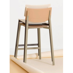 TABOURET D'ÎLOT EN POLYPROPYLÈNE BEBA YOUNG