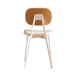 CHAISE CONTEMPORAINE TATA EN BOIS TISSU ET MÉTAL