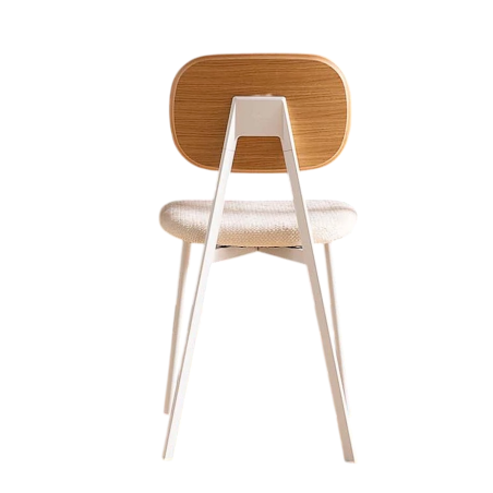 CHAISE CONTEMPORAINE TATA EN BOIS TISSU ET MÉTAL