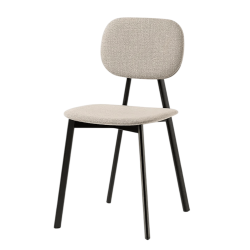 CHAISE VINTAGE EN TISSU TATA