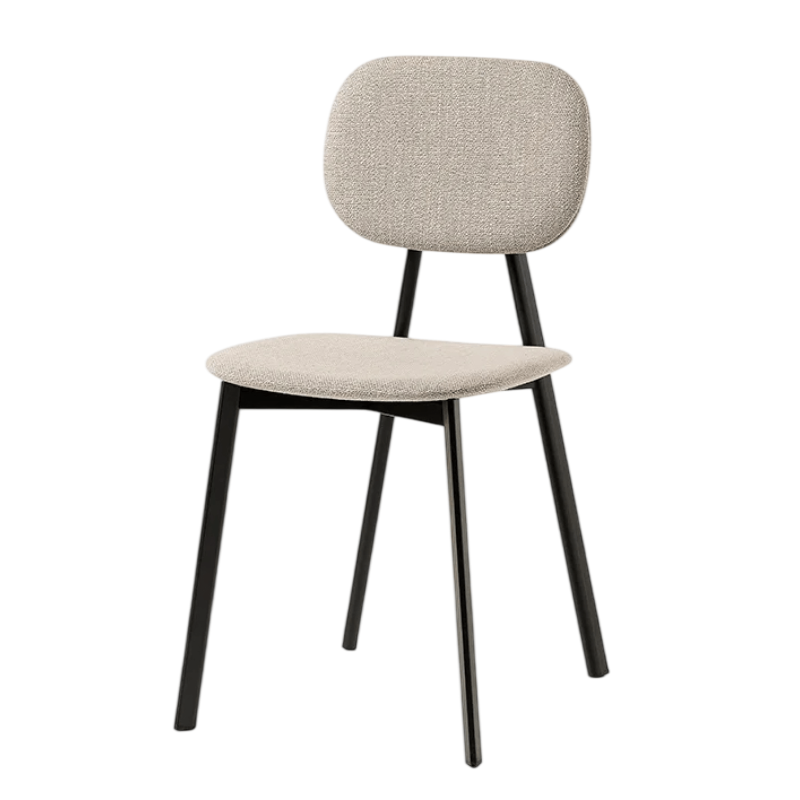 CHAISE VINTAGE EN TISSU TATA