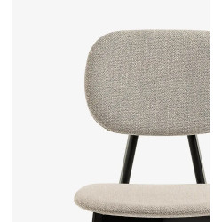 CHAISE VINTAGE EN TISSU TATA