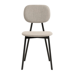 CHAISE VINTAGE EN TISSU TATA