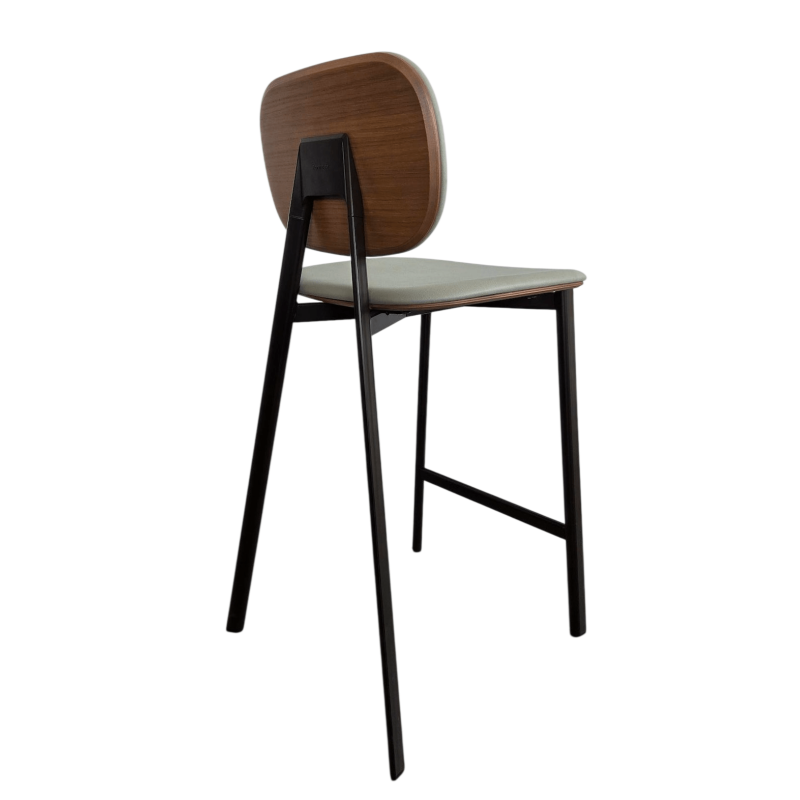 TABOURET CONTEMPORAIN EN TISSU, MÉTAL ET BOIS TATA 6