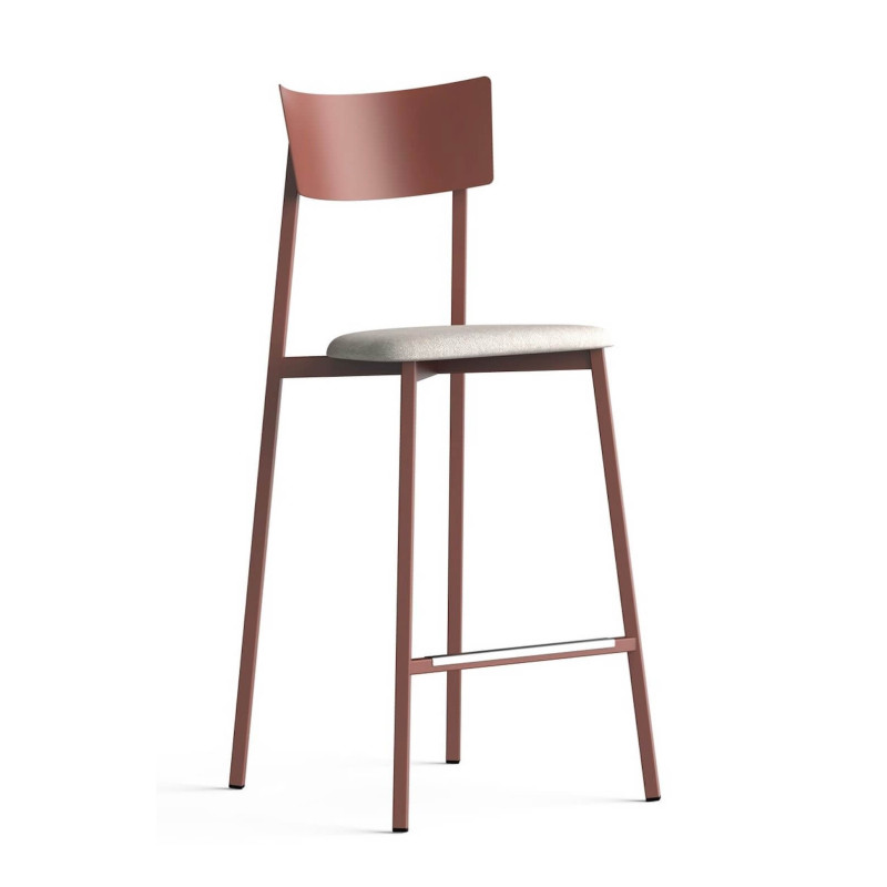 TABOURET DE CUISINE FRANÇAIS EN MÉTAL ANÉMONE SNACK HT 65 CM