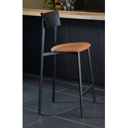 TABOURET DE CUISINE FRANÇAIS EN MÉTAL ANÉMONE SNACK HT 65 CM