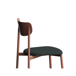 CHAISE DE CUISINE FRANÇAISE EN MÉTAL ET SIMILI CUIR COLETTE