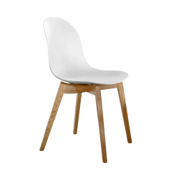 CHAISE SCANDINAVE ACADEMY 1665 BOIS ET POLYPROPYLÈNE
