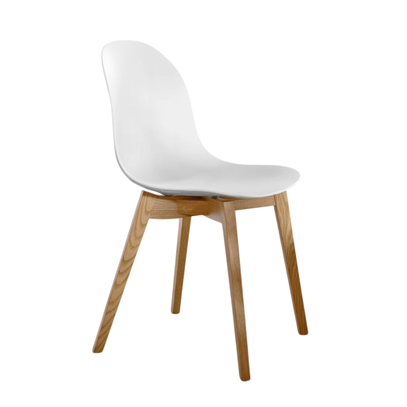 CHAISE SCANDINAVE ACADEMY 1665 BOIS ET POLYPROPYLÈNE