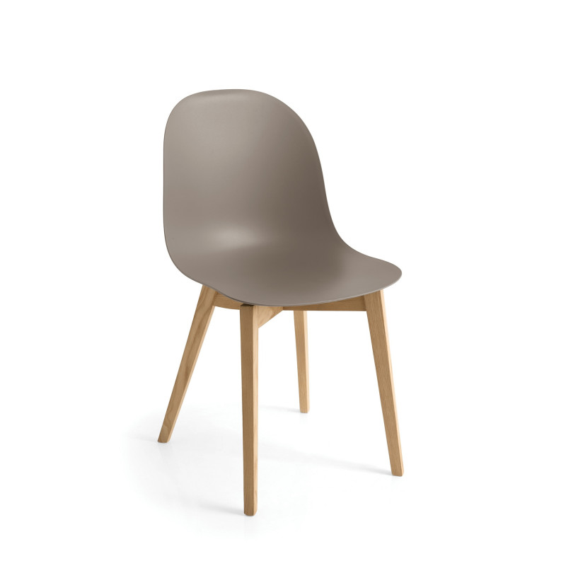 CHAISE SCANDINAVE ACADEMY 1665 BOIS ET POLYPROPYLÈNE