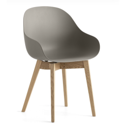 Fauteuil Scandinave en Bois et Polypropylène ACADEMY - Le Chaisier