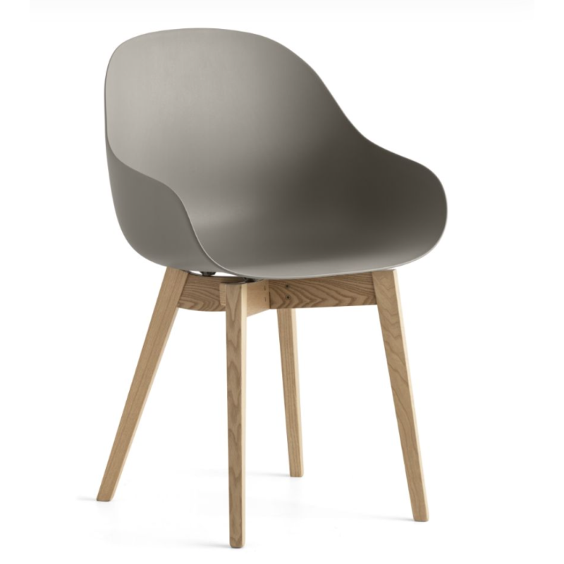 Fauteuil Scandinave en Bois et Polypropylène ACADEMY - Le Chaisier