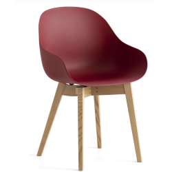 Fauteuil Scandinave en Bois et Polypropylène ACADEMY - Le Chaisier