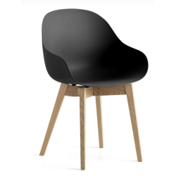 Fauteuil Scandinave en Bois et Polypropylène ACADEMY - Le Chaisier
