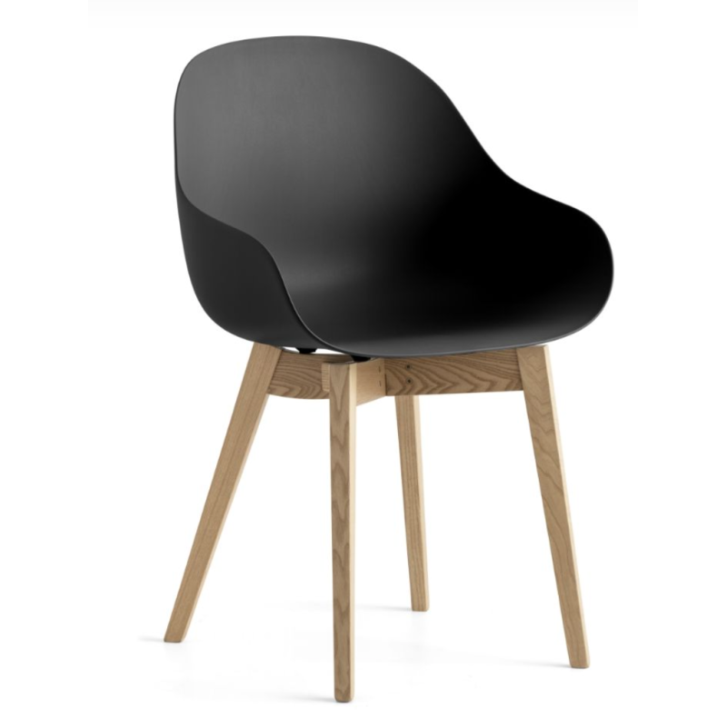 Fauteuil Scandinave en Bois et Polypropylène ACADEMY - Le Chaisier