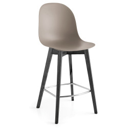 TABOURET CONTEMPORAIN SCANDINAVE ACADEMY EN BOIS ET POLYPROPYLÈNE