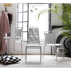 CHAISE CONTEMPORAINE AIR LÉGÈRE EN TOILE BATYLINE