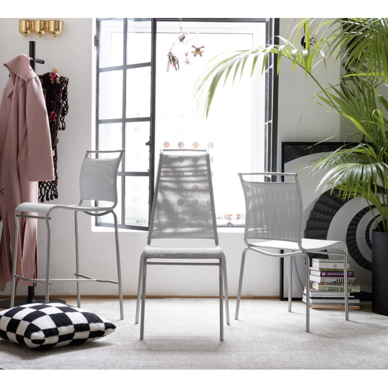 CHAISE CONTEMPORAINE AIR LÉGÈRE EN TOILE BATYLINE