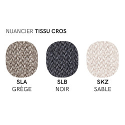 TABOURET SNACK CONTEMPORAIN DOSSIER BAS RILEY EN TISSU