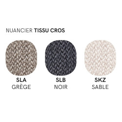 Chaise de Salle à Manger Ronde en Tissu COZY MID - Le Chaisier