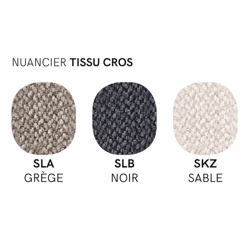 Tabouret Snack Rond Cocooning en Tissu COZY MID - Le Chaisier