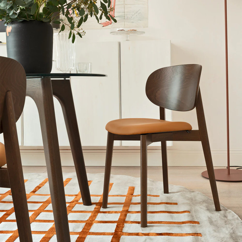 Chaise en Bois et Tissu Contemporaine Scandinave EIDE - Le Chaisier
