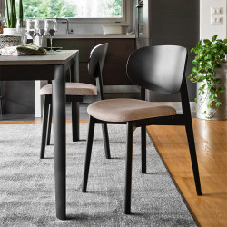 Chaise en Bois et Tissu Contemporaine Scandinave EIDE - Le Chaisier