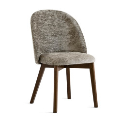 Chaise Cosy TUKA en Tissu Sherpa Pieds Bois - Le Chaisier