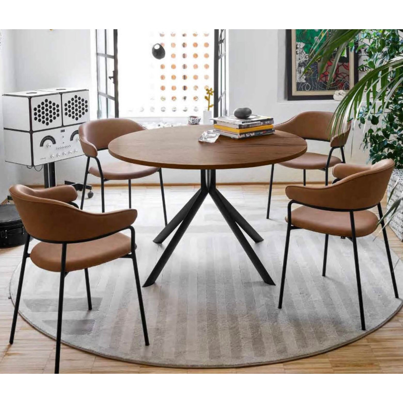 Table Contemporaine GIOVE Ronde Extensible - Stratifié - Le Chaisier