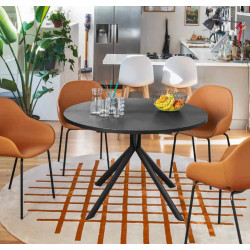 Table Contemporaine GIOVE Ronde Extensible - Stratifié - Le Chaisier