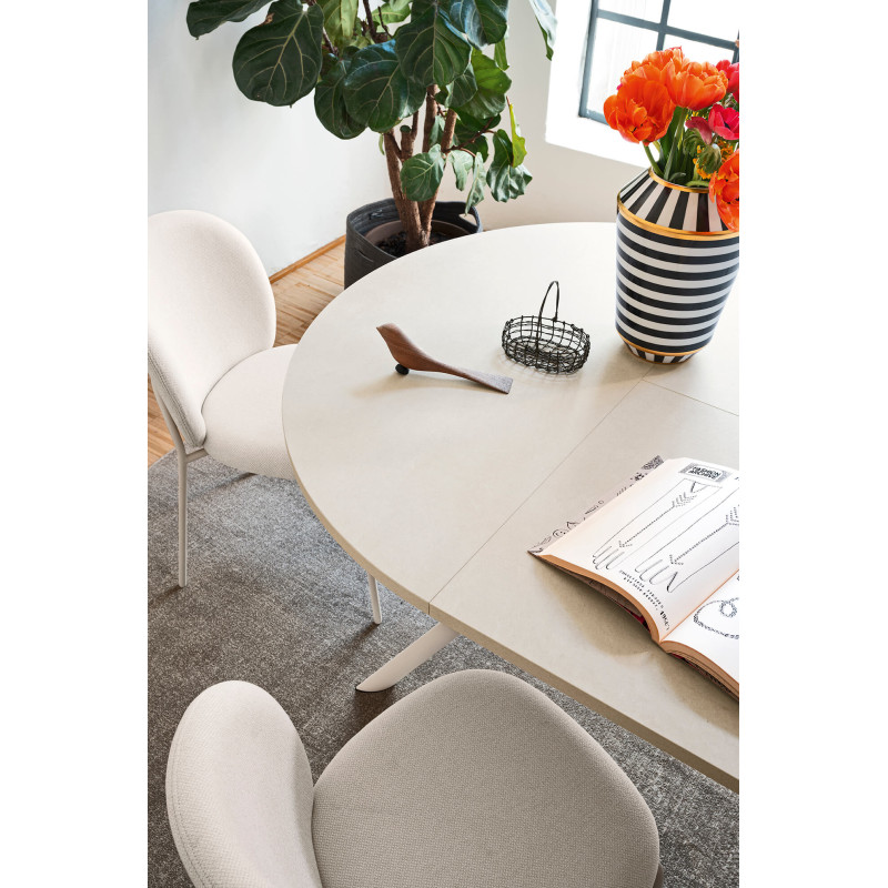Table Contemporaine GIOVE Ronde Extensible - Stratifié - Le Chaisier