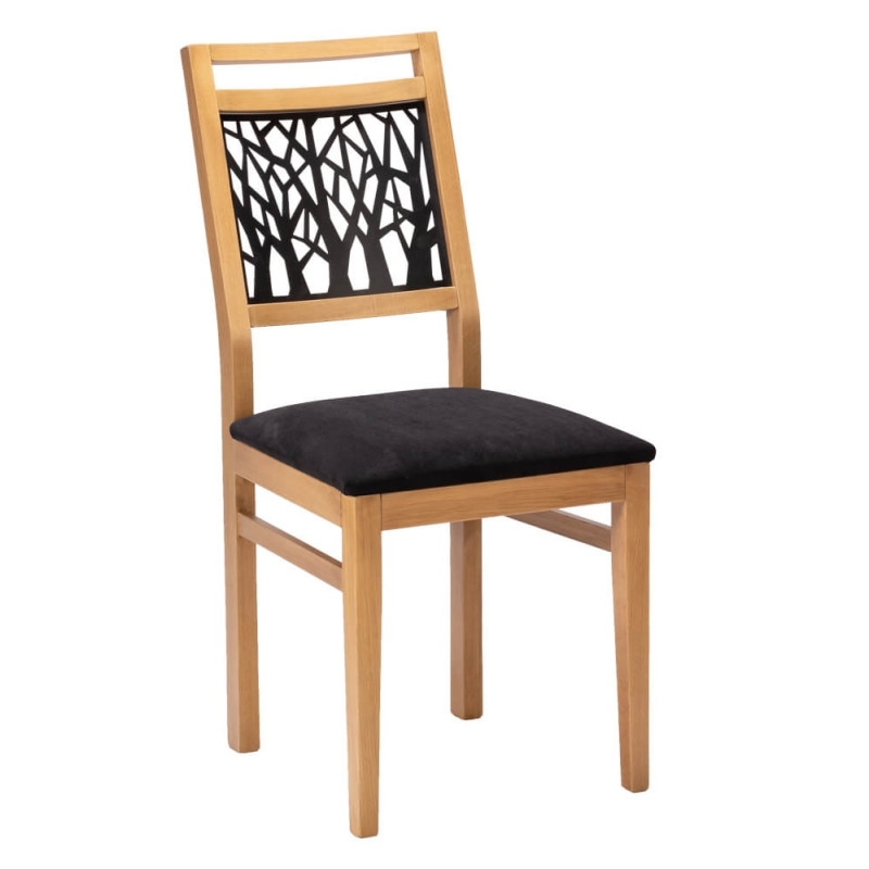 CHAISE CONTEMPORAINE DE SALLE À MANGER BOIS ET MÉTAL FOREST