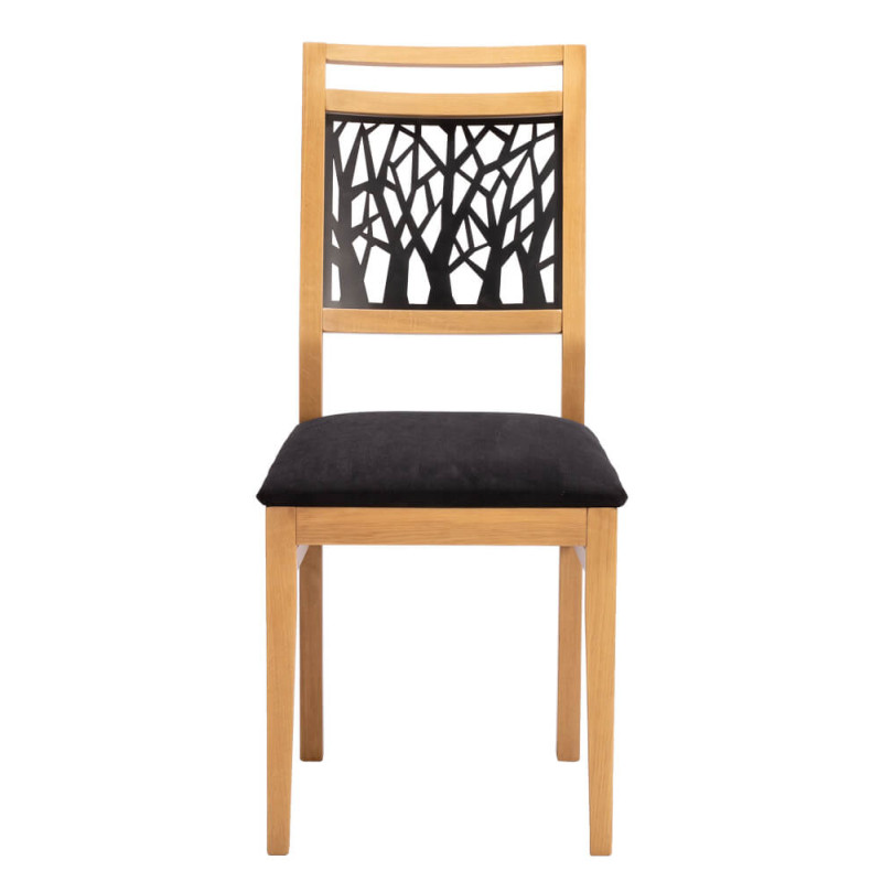 CHAISE CONTEMPORAINE DE SALLE À MANGER BOIS ET MÉTAL FOREST