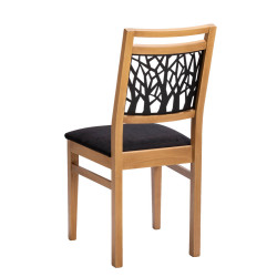 CHAISE CONTEMPORAINE DE SALLE À MANGER BOIS ET MÉTAL FOREST