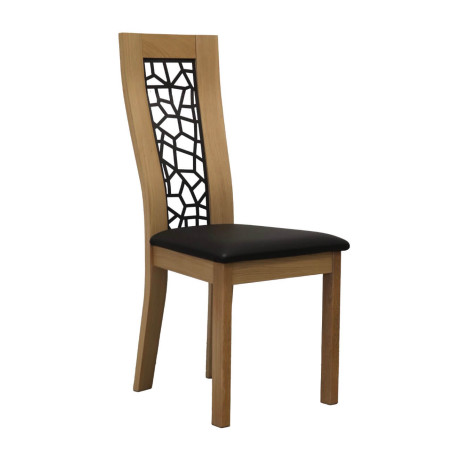 CHAISE FRANÇAISE DE SALLE À MANGER CONTEMPORAINE EN CHÊNE BONNY