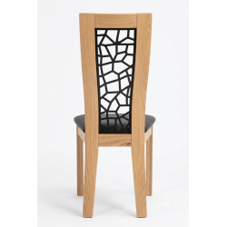 CHAISE FRANÇAISE DE SALLE À MANGER CONTEMPORAINE EN CHÊNE BONNY