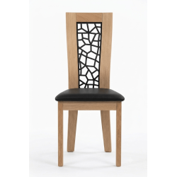CHAISE FRANÇAISE DE SALLE À MANGER CONTEMPORAINE EN CHÊNE BONNY