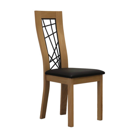 CHAISE FRANÇAISE DE SALLE À MANGER CONTEMPORAINE EN CHÊNE DONNY