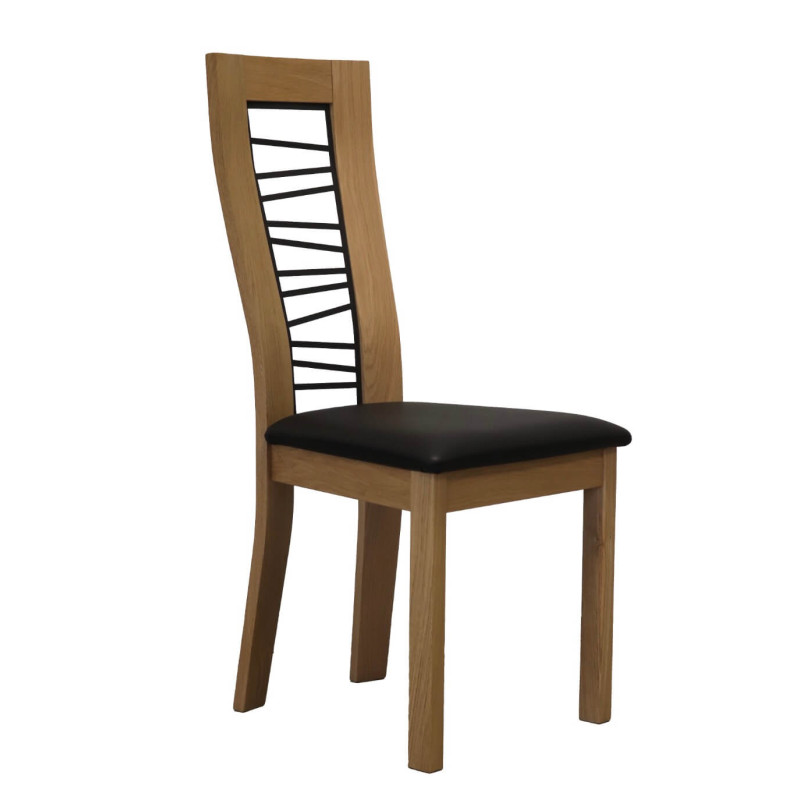 CHAISE FRANÇAISE DE SALLE À MANGER CONTEMPORAINE EN CHÊNE JINNY